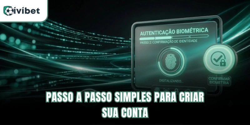 Passo a passo simples para criar sua conta